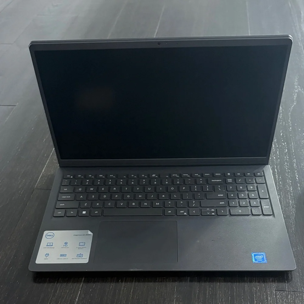 Dell Black Laptop with Sleek Design